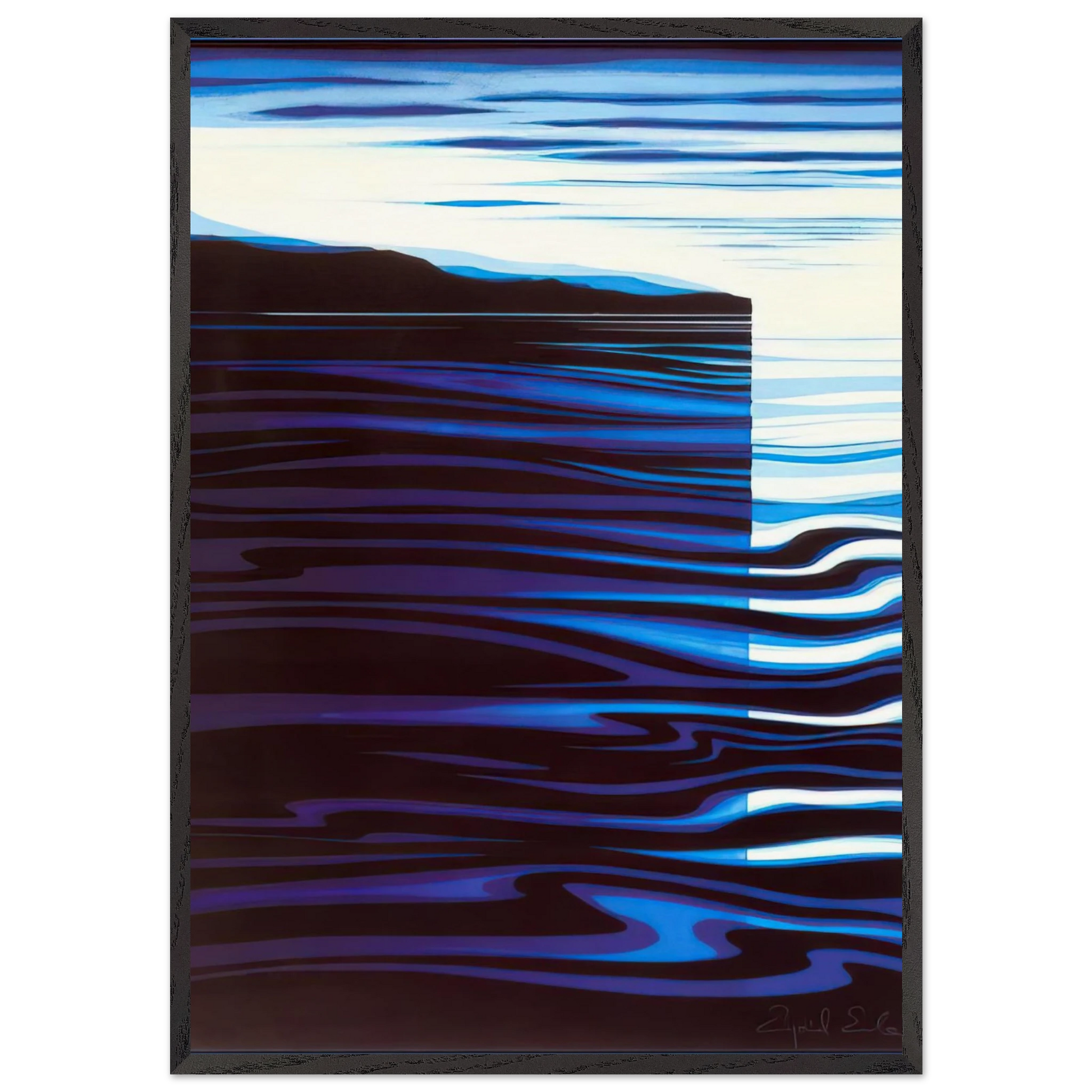 Reflections - Eyvind Earle Framed Art Print – Black Wooden Frame - Default Title - -Framed Art Print