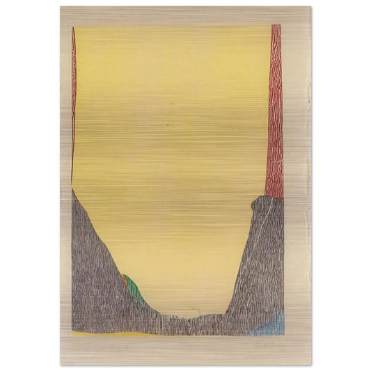 East and Beyond - 1973 - Helen Frankenthaler Brushed Aluminum Print - 70x100 cm / 28x40 inches | Helen Frankenthaler Aluminum Print | Helen Frankenthaler Prints