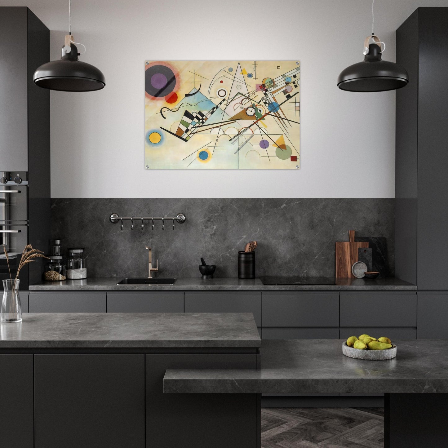 COMPOSITION VIII 1923 - Wassily Kandinsky Acrylic Print - 70x100 cm / 28x40″ inches | Wassily Kandinsky Wall Art | Wassily Kandinsky Prints