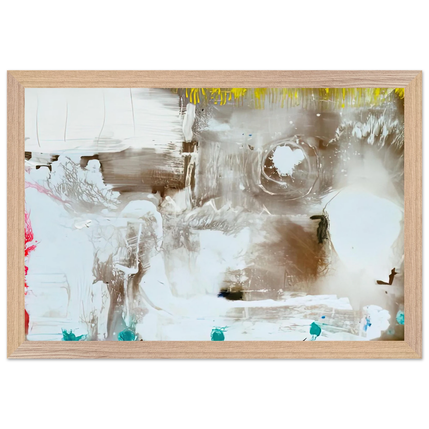 Helen Frankenthaler - Arctic Thaw, 1990- Wall Art - 28x40 inches / 70x70 cm - Canvas (Imperial) - -