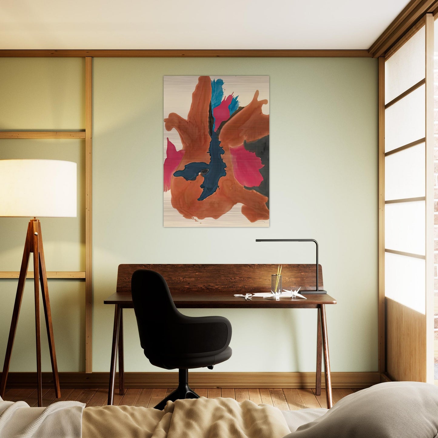Pink Lady, 1963- - Helen Frankenthaler Brushed Aluminum Print - 70x100 cm / 28x40 inches | Helen Frankenthaler Aluminum Print | Helen Frankenthaler Prints