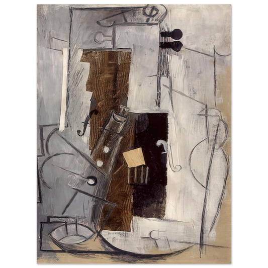 Pablo Picasso - Clarinet and Violin - 1913 Fine Art Poster - Default Title