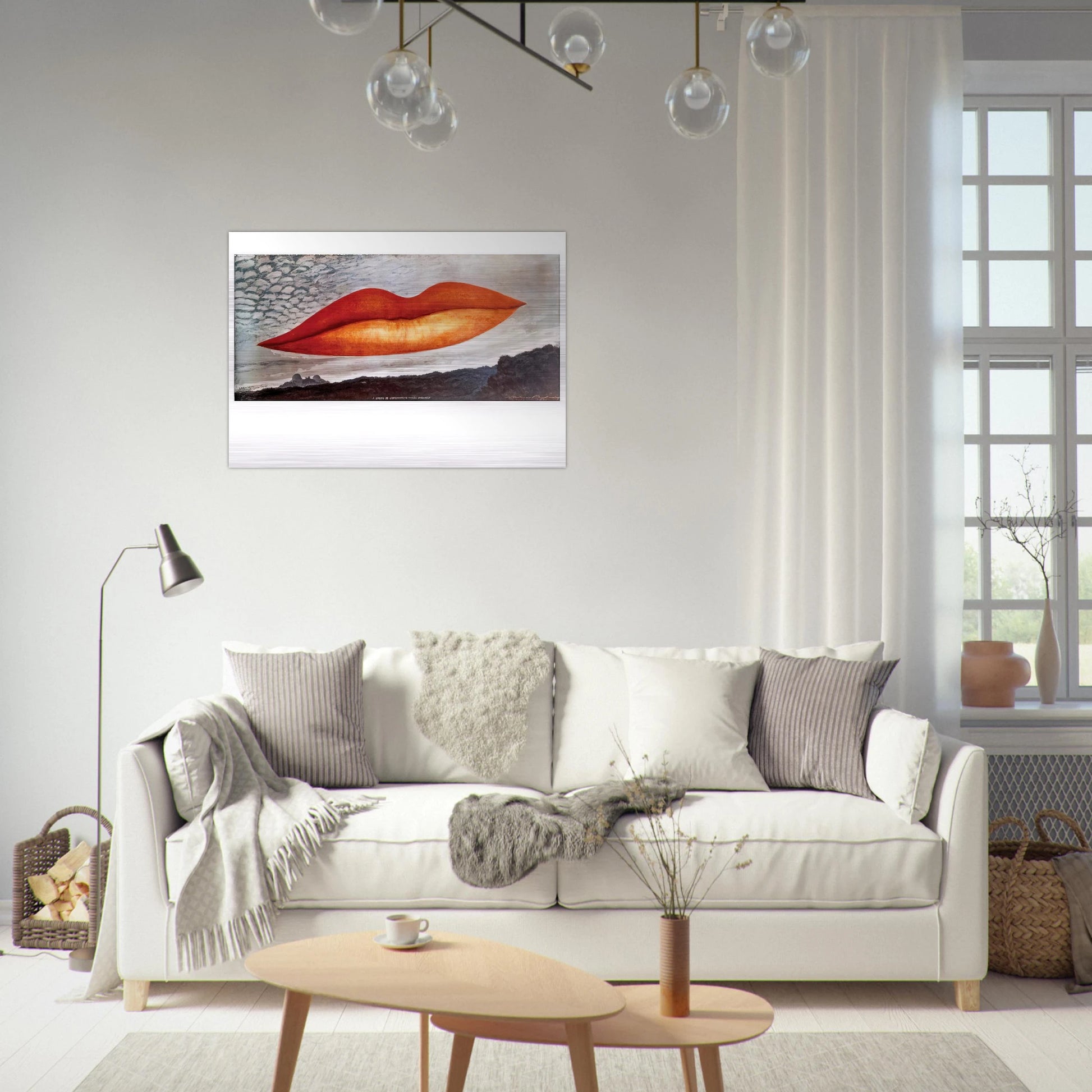 OBSERVATORY TIME THE LOVERS - Man Ray Brushed Aluminum Print - 70x100 cm / 28x40 inches | Man Ray Aluminum Print | Man Ray Prints