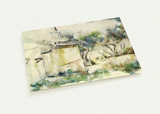Jourdan's Cottage By Paul Cézanne Pack of 10 Post Cards | Paul Cézanne Post Cards | A6 (10.5 x 14.8 cm) - 4.1 x 5.8 inches