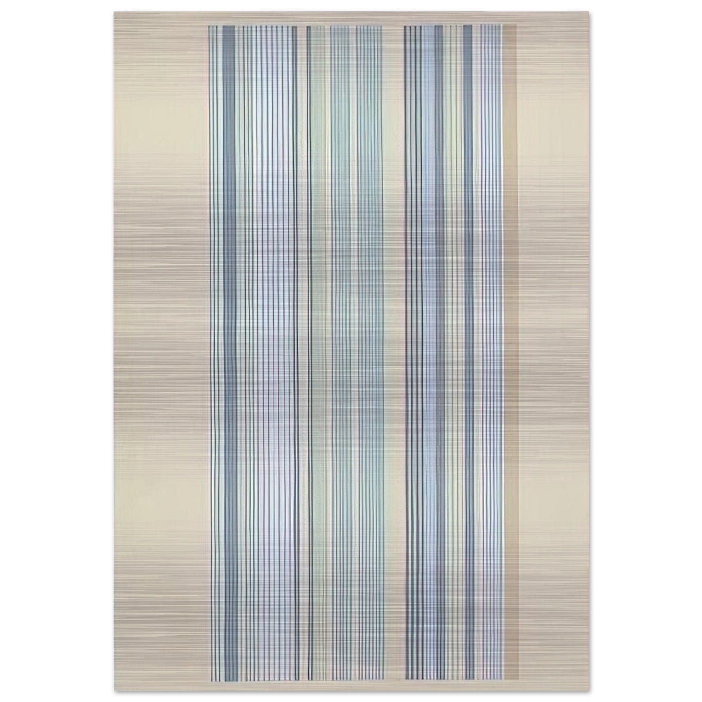 Blue Bird - 1978 - Gene Davis Brushed Aluminum Print - 70x100 cm / 28x40 inches | Gene Davis Aluminum Print | Gene Davis Prints