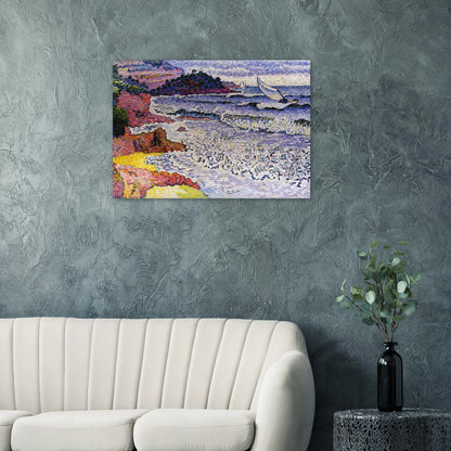 The Choppy Sea - Henri-Edmond Cross Brushed Aluminum Print - 70x100 cm / 28x40 inches | Henri-Edmond Cross Aluminum Print | Henri-Edmond Cross Prints
