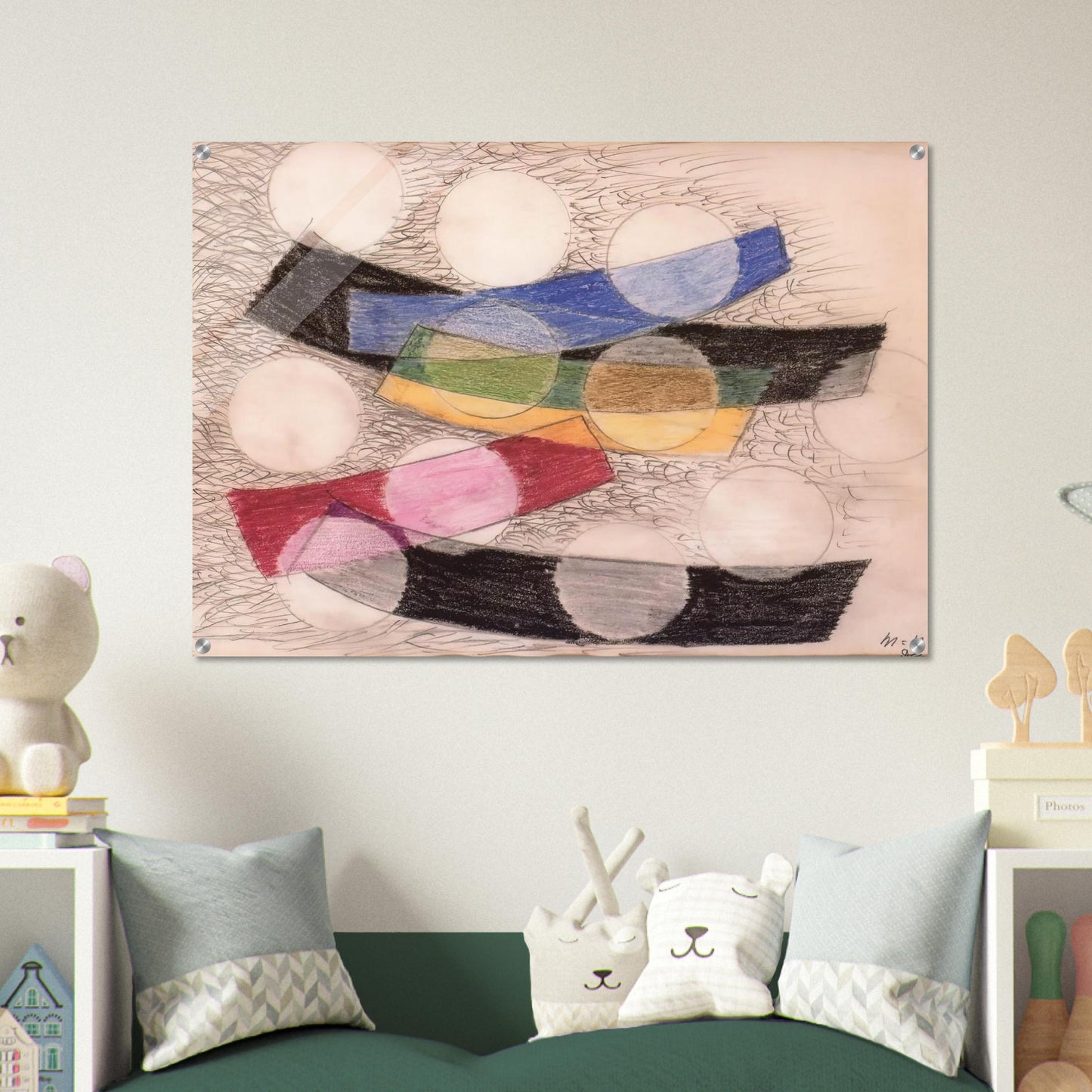 Floating Forms - Laszlo Moholy-Nagy Acrylic Print - 70x100 cm / 28x40″ inches