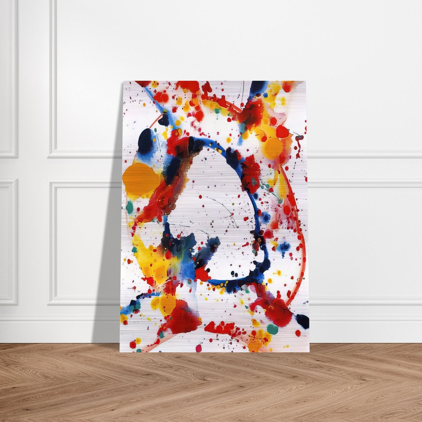 Untitled  Holy Hole  - Sam Francis Brushed Aluminum Print - 70x100 cm / 28x40 inches | Sam Francis Aluminum Print | Sam Francis Prints