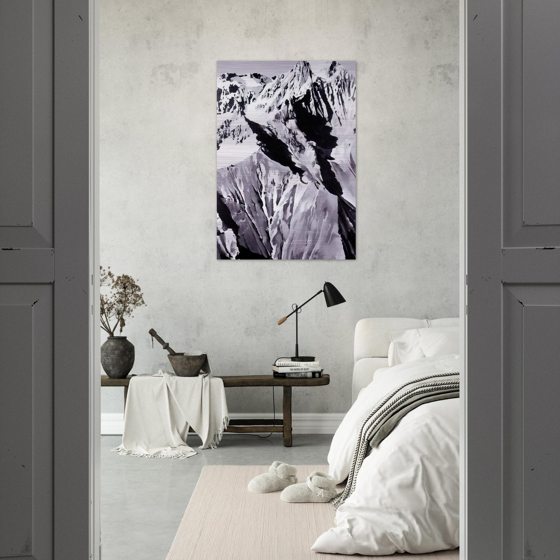 HIMALAYA - Gerhard Richter Brushed Aluminum Print - 70x100 cm / 28x40 inches | Gerhard Richter Aluminum Print | Gerhard Richter Prints