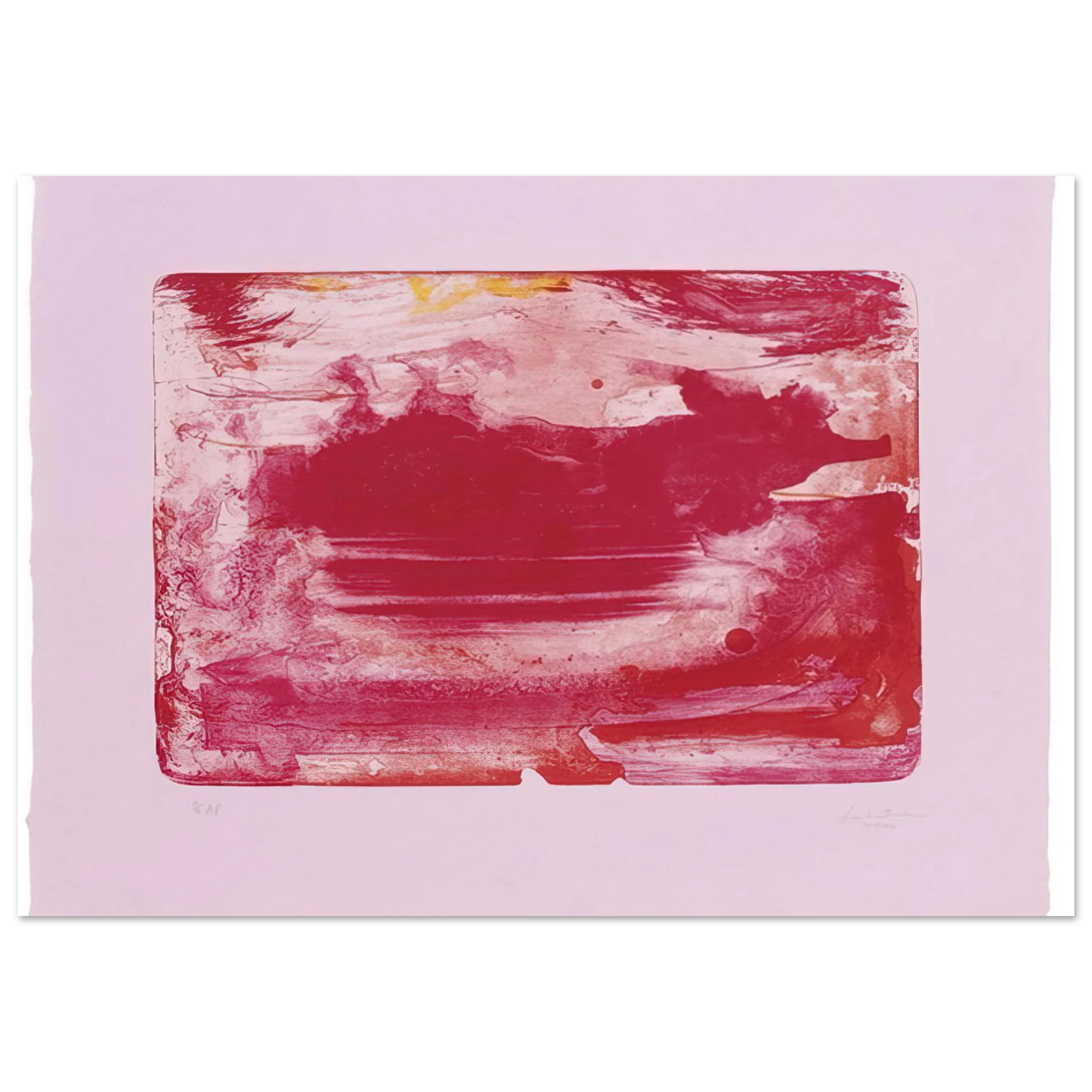 Helen Frankenthaler - The Red Sea - 1982 Wall art - 13x18 cm / 5x7 inches - Fine Art Poster - -