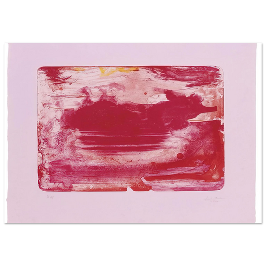 Helen Frankenthaler - The Red Sea - 1982 Wall art - 13x18 cm / 5x7 inches - Fine Art Poster - -