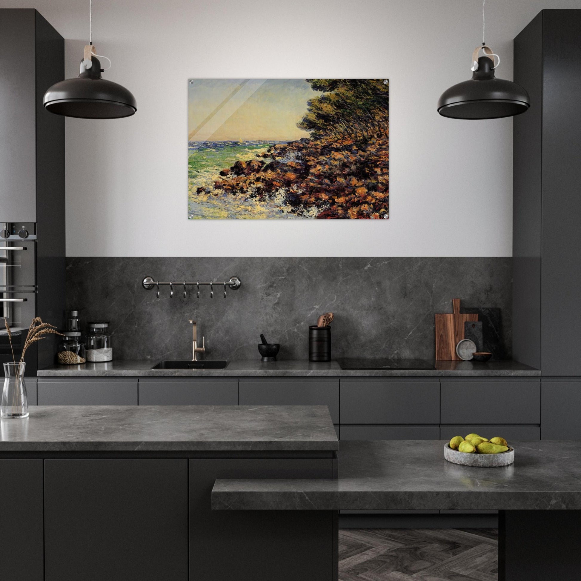 Cap Martin - claude monet Acrylic Print - 70x100 cm / 28x40″ inches