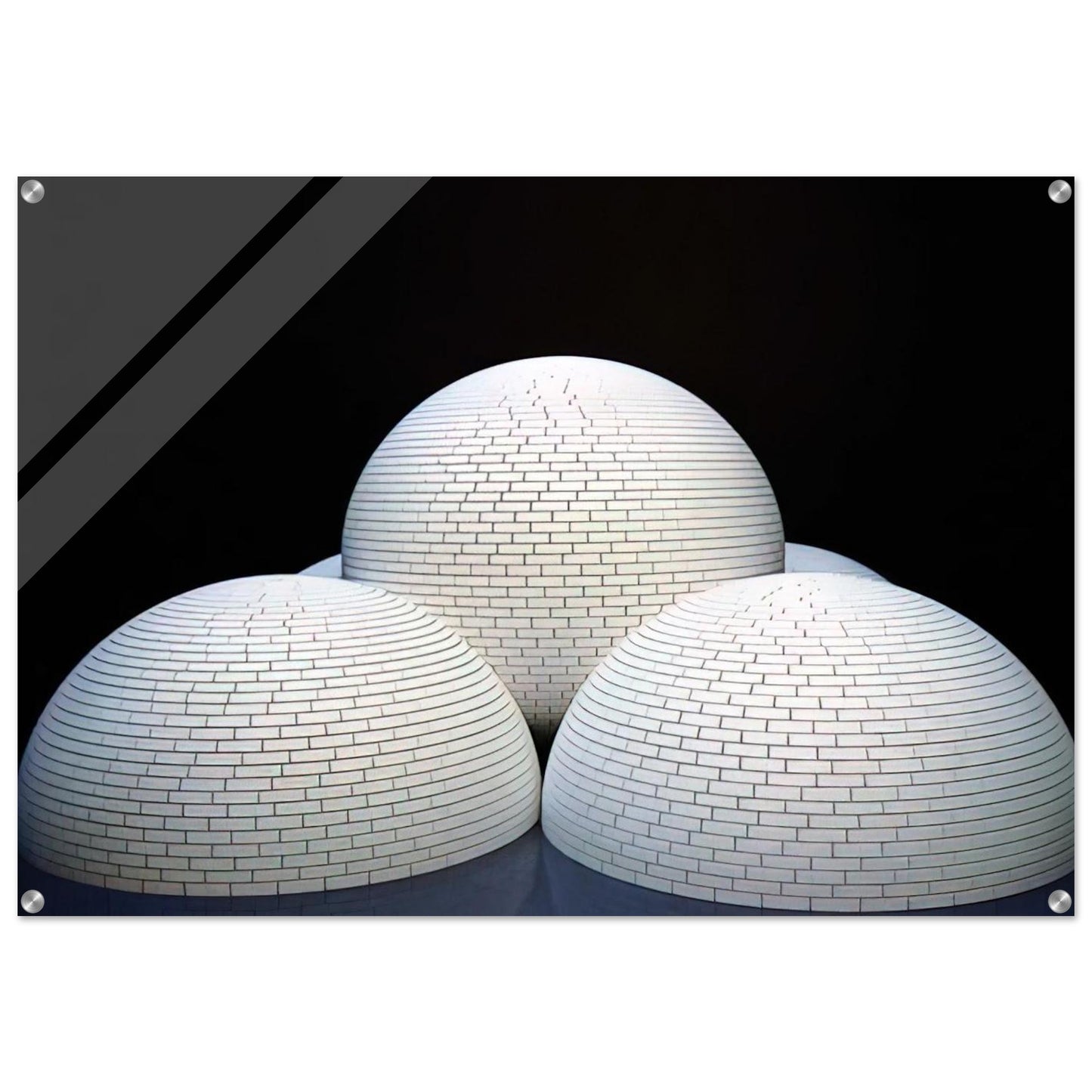 Model for Brick Structure four domes and a sphere - Sol LeWitt Acrylic Print - 70x100 cm / 28x40″ inches | Sol LeWitt Wall Art | Sol LeWitt Prints