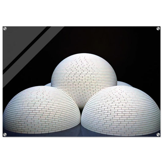 Model for Brick Structure four domes and a sphere - Sol LeWitt Acrylic Print - 70x100 cm / 28x40″ inches | Sol LeWitt Wall Art | Sol LeWitt Prints