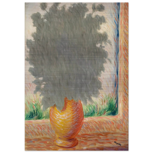 LIGHTNING 1944 - Rene Magritte Brushed Aluminum Print - 70x100 cm / 28x40 inches | Rene Magritte Aluminum Print | Rene Magritte Prints
