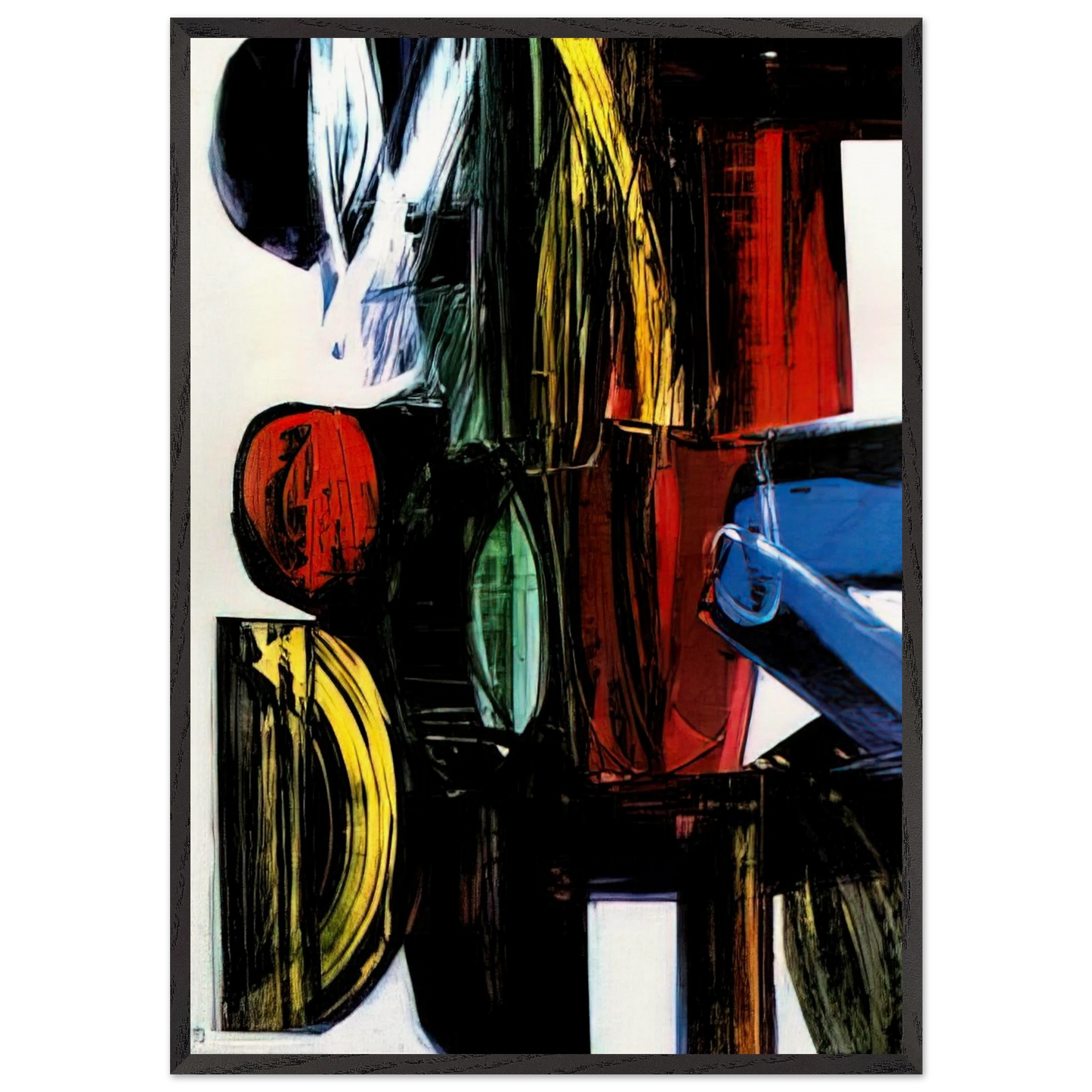 Anagrama - 1973 - Joao Vieira Framed Art Print – Black Wooden Frame - Default Title - -Framed Art Print