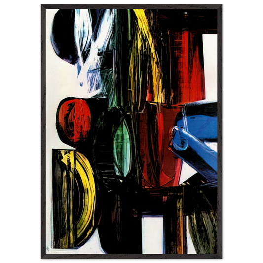 Anagrama - 1973 - Joao Vieira Framed Art Print – Black Wooden Frame - Default Title - -Framed Art Print