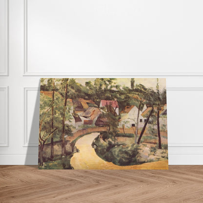 A Turn in the Road - Paul Cézanne Brushed Aluminum Print - 70x100 cm / 28x40 inches | Paul Cézanne Aluminum Print | Paul Cézanne Prints
