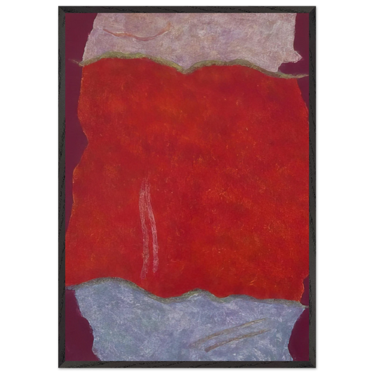 Infinity Field Lefkada Series I - 1980 - Theodoros Stamos Framed Art Print – Black Wooden Frame - Default Title - -Framed Art Print