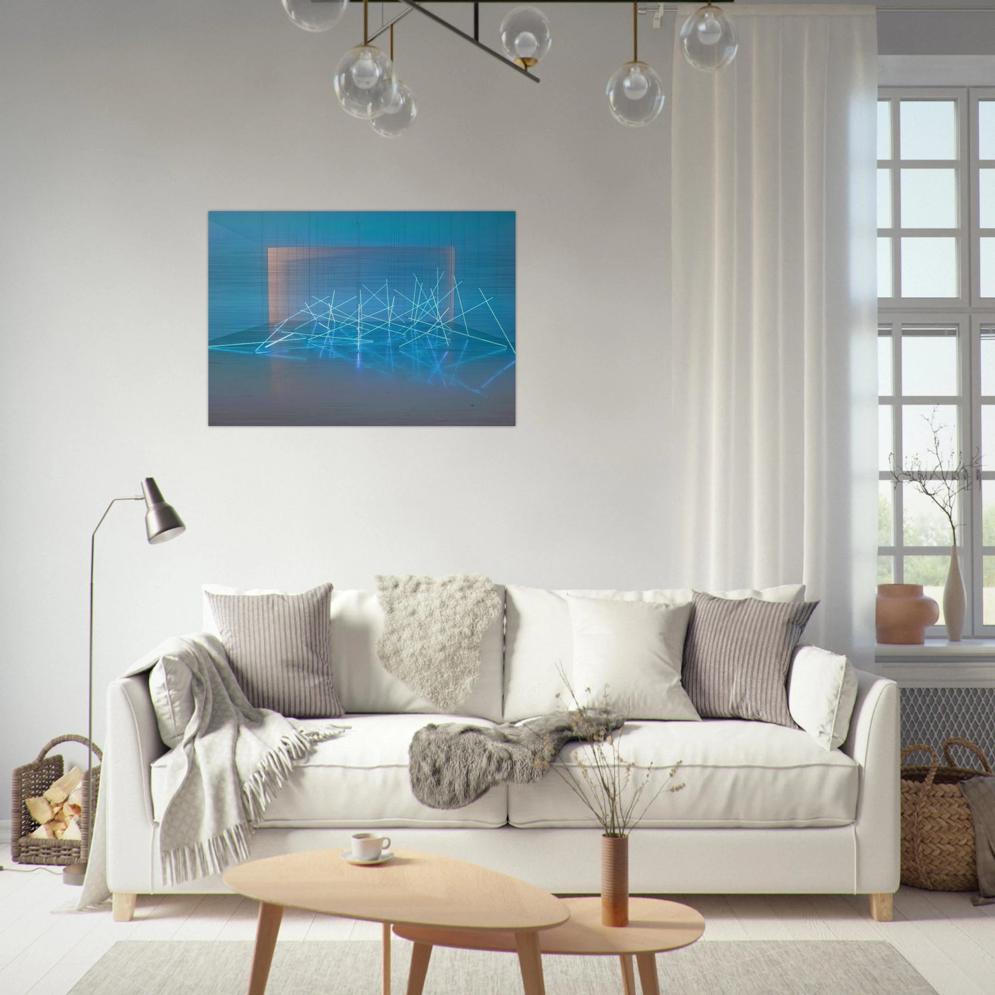 Avalanche - 1996 - Francois Morellet Brushed Aluminum Print - 70x100 cm / 28x40 inches | Francois Morellet Aluminum Print | Francois Morellet Prints