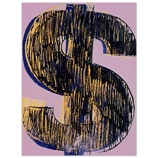 Andy Warhol - Dollar Sign Fine Art Poster - 13x18 cm / 5x7 inches