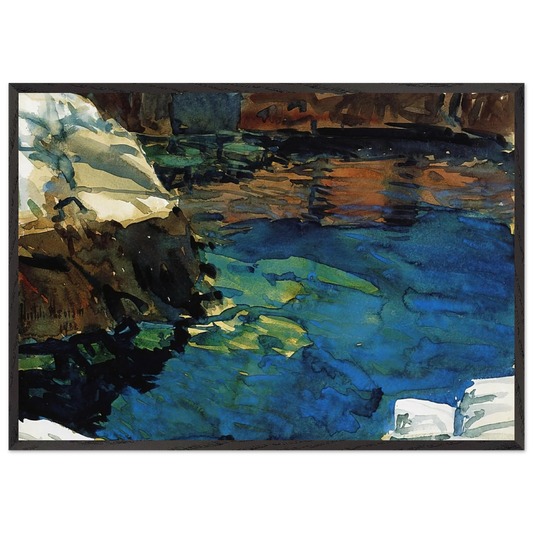 The Cove - Childe Hassam Framed Art Print – Black Wooden Frame - Default Title - -Framed Art Print