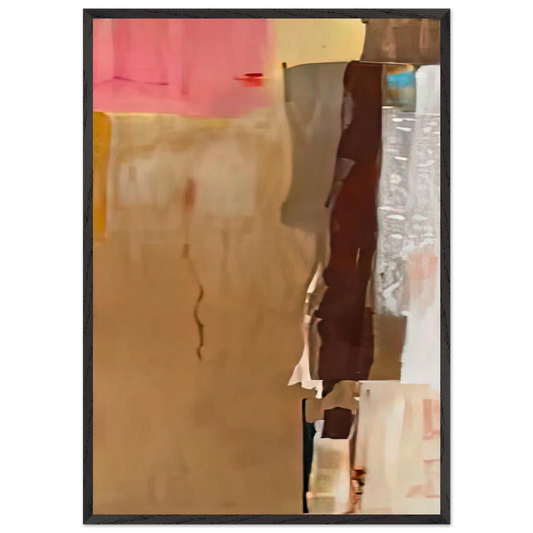 Bistre I 1976- - Helen Frankenthaler Framed Art Print – Black Wooden Frame - Default Title - -Framed Art Print