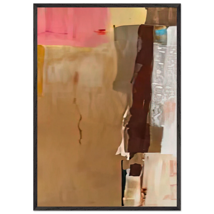 Bistre I 1976- - Helen Frankenthaler 70x100 cm / 28x40 inches Framed Art Print – Black Wooden Frame