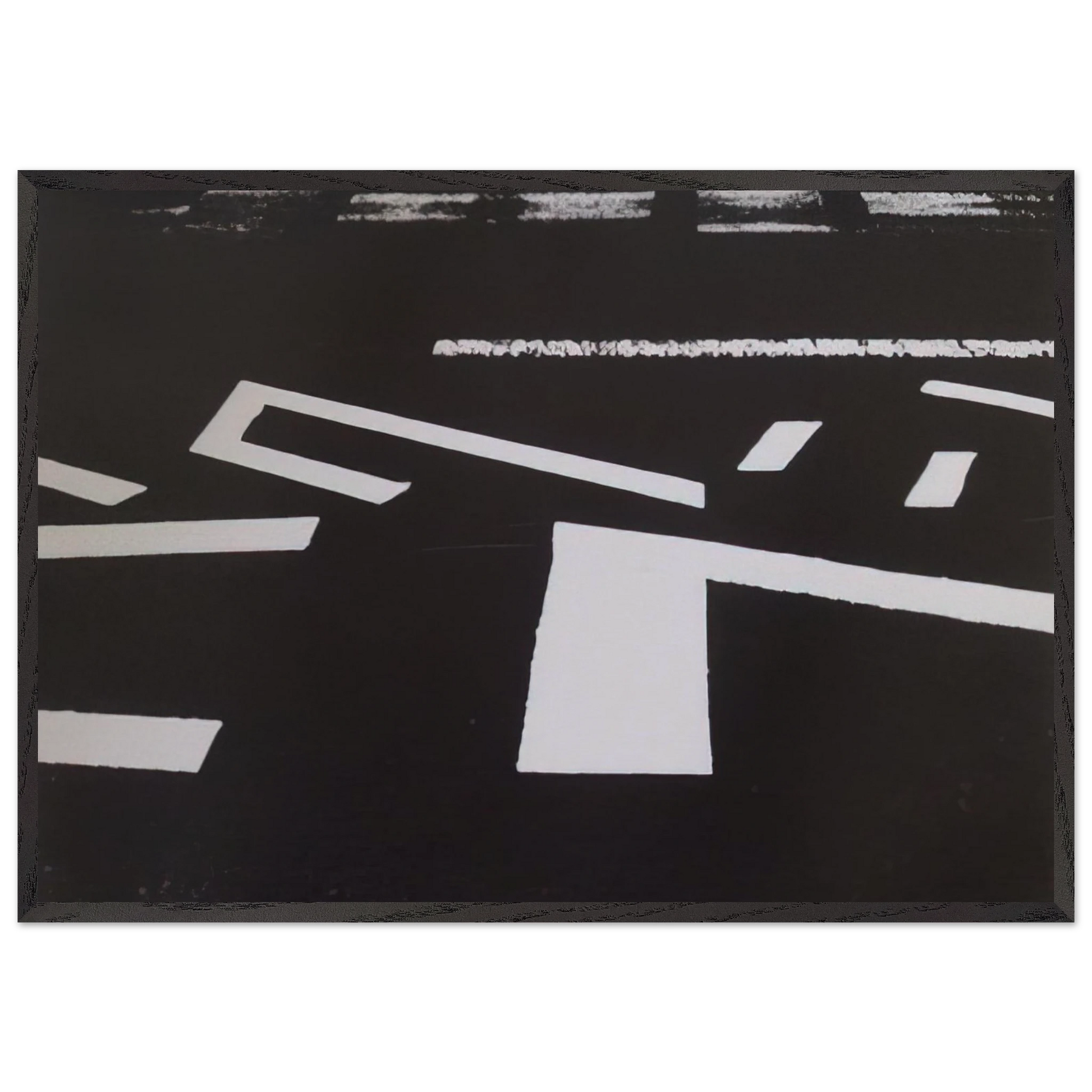 Untitled XVIII - 1981 - Nasreen Mohamedi Framed Art Print – Black Wooden Frame - Default Title - -Framed Art Print