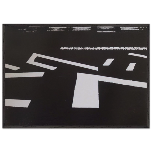 Untitled XVIII - 1981 - Nasreen Mohamedi Framed Art Print – Black Wooden Frame - Default Title - -Framed Art Print