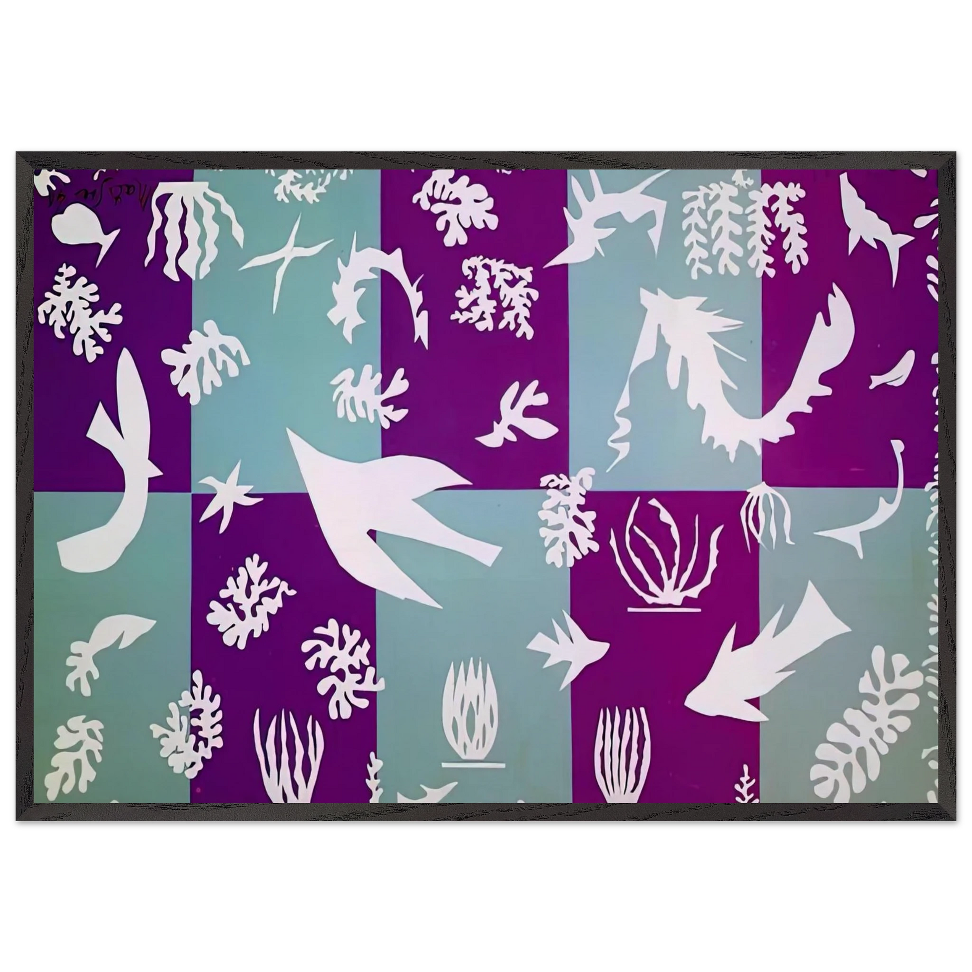 POLYNESIA LA MER 1946 - Henri Matisse Framed Art Print – Black Wooden Frame - Default Title - -Framed Art Print