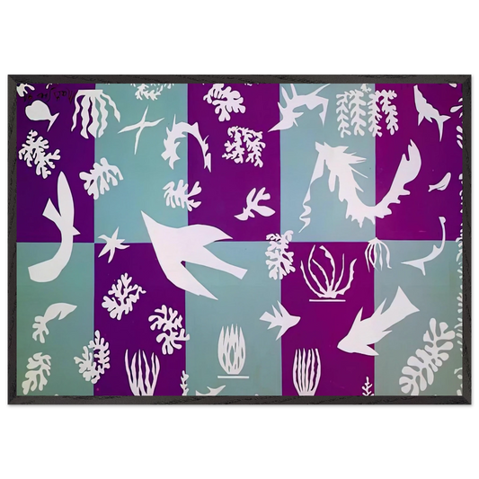 POLYNESIA LA MER 1946 - Henri Matisse Framed Art Print – Black Wooden Frame - Default Title - -Framed Art Print