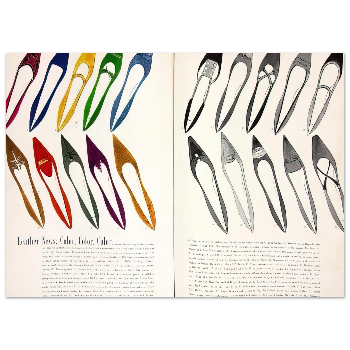Andy Warhol - Shoe Advertisement for I.Miller  Harper's Bazzar  Fine Art Poster - 40x60 cm / 16x24 inches