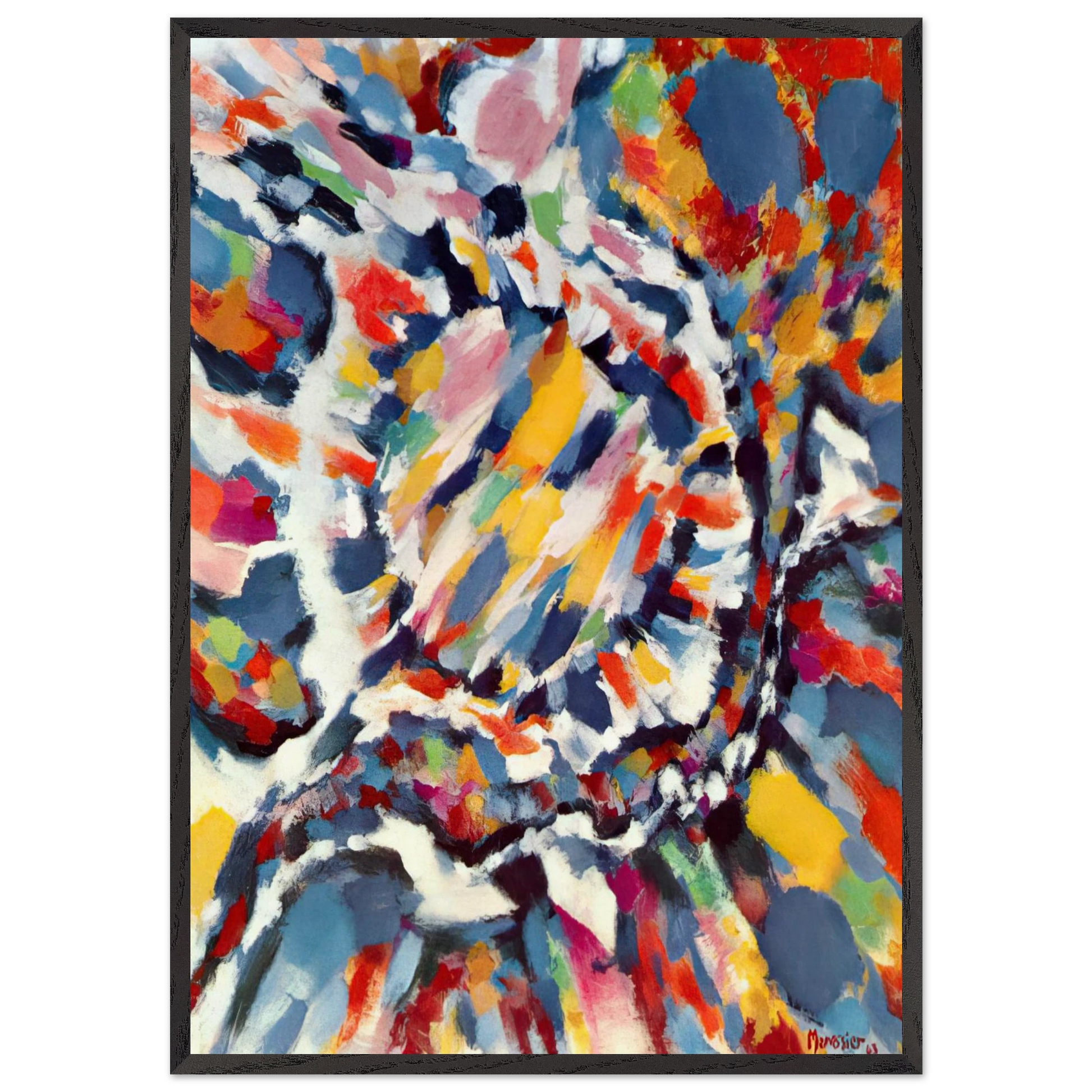 La Seve - 1963 - Alfred Manessier Framed Art Print – Black Wooden Frame - Default Title - -Framed Art Print