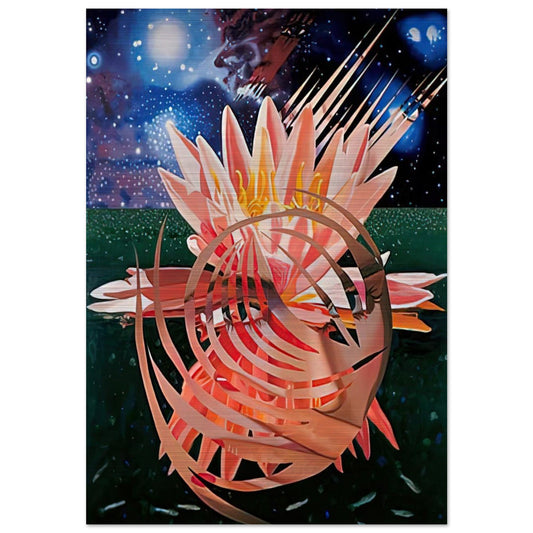 Welcome to the Water Planet - James Rosenquist Brushed Aluminum Print - 70x100 cm / 28x40 inches | James Rosenquist Aluminum Print | James Rosenquist Prints