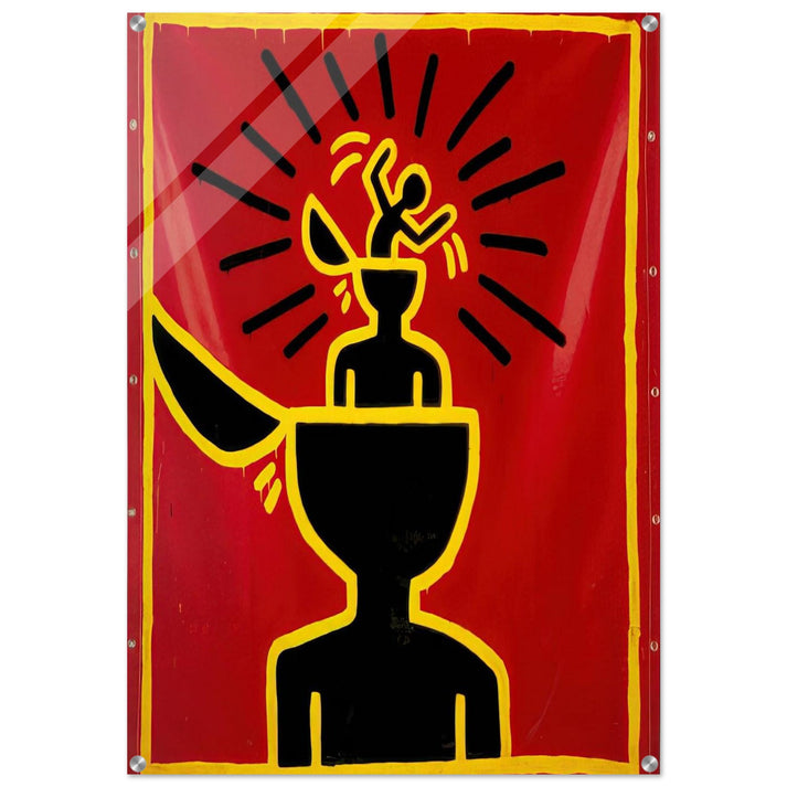 UNTITLED 1982 - Keith Haring Acrylic Print - 70x100 cm / 28x40″ inches | Keith Haring Art For Sale