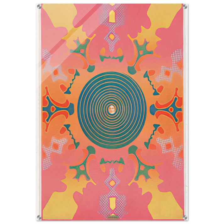 THE VISIONARIES AT THE EAST HAMPTON GALLERY 1967 - Peter Max Acrylic Print - 70x100 cm / 28x40″ inches