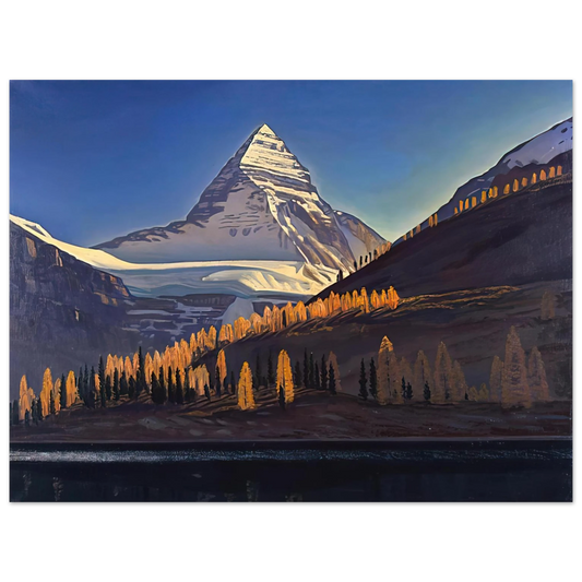 Rockwell Kent - Mount Assiniboine. Canadian Rockies Fine Art Poster - Default Title