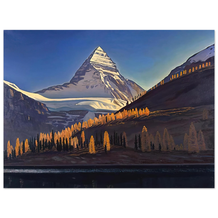 Rockwell Kent - Mount Assiniboine. Canadian Rockies  75x100 cm / 30x40inches Fine Art Poster
