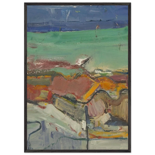 Berkeley - Richard Diebenkorn Framed Art Print – Black Wooden Frame - Default Title - -Framed Art Print