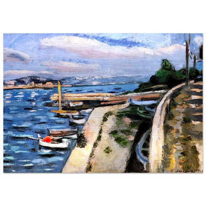 VIEW OF ANTIBES 1925 - Henri Matisse Brushed Aluminum Print - 70x100 cm / 28x40 inches | Henri Matisse Aluminum Print | Henri Matisse Prints