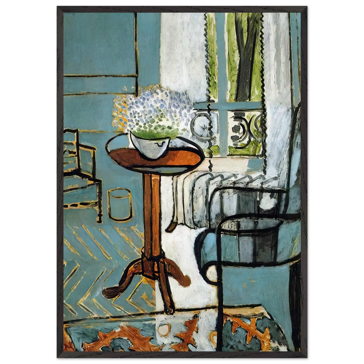 THE WINDOW 1916 - Henri Matisse Framed Art Print – Black Wooden Frame - Default Title - -Framed Art Print