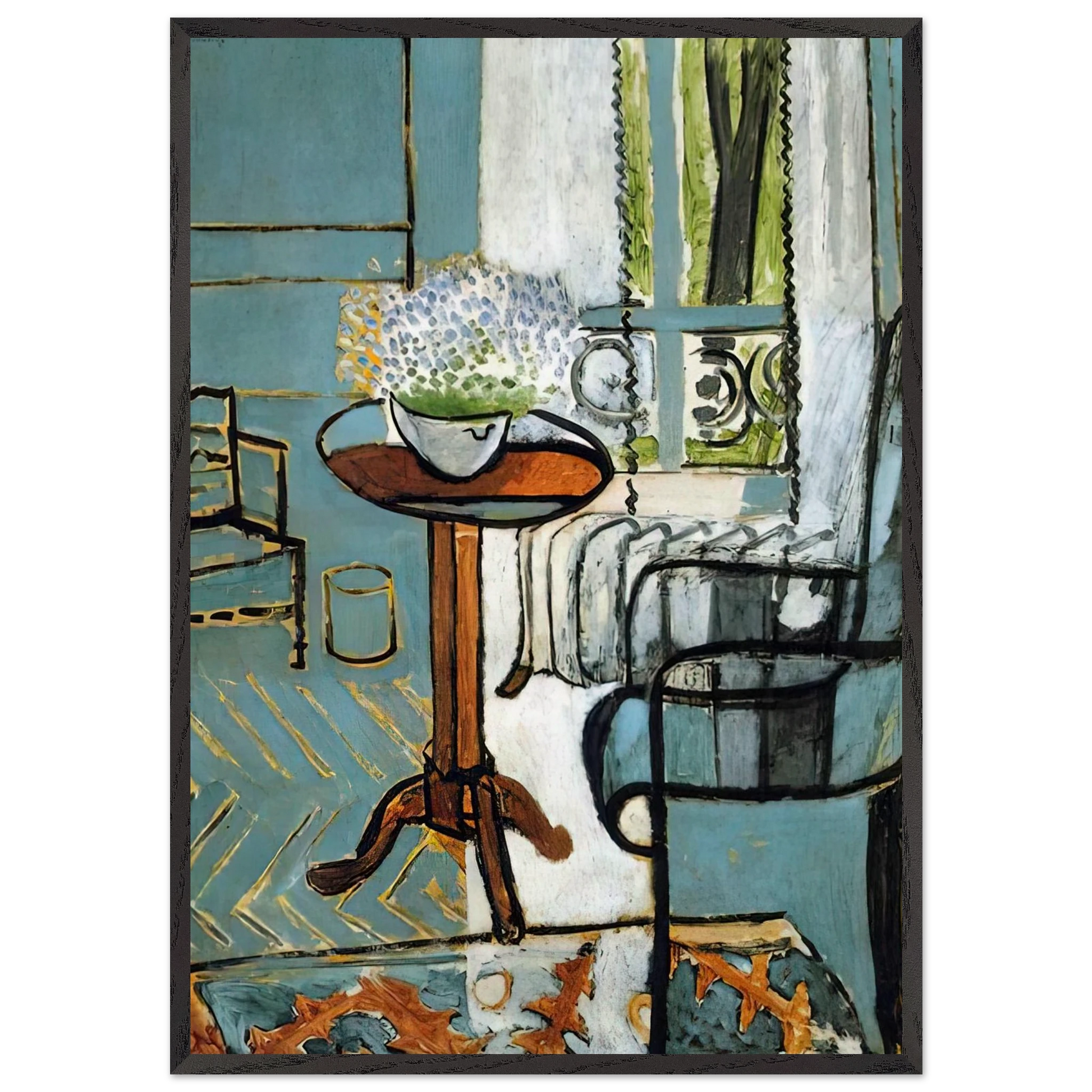 THE WINDOW 1916 - Henri Matisse Framed Art Print – Black Wooden Frame - Default Title - -Framed Art Print