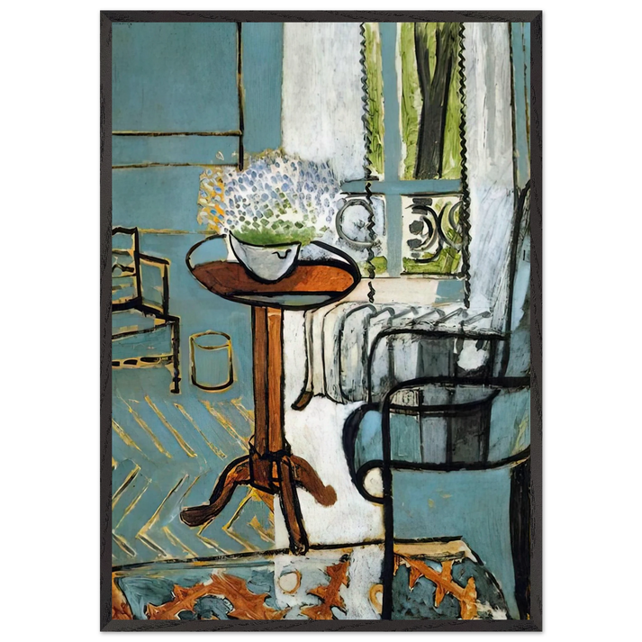 THE WINDOW 1916 - Henri Matisse 70x100 cm / 28x40 inches Framed Art Print – Black Wooden Frame