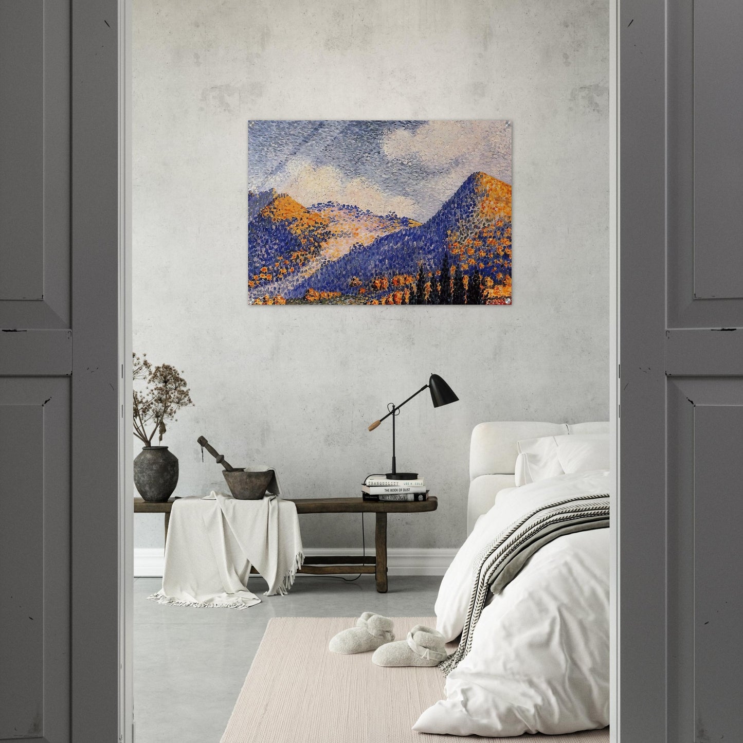 Landscape, the Little Maresque Mountains - Henri-Edmond Cross Acrylic Print - 70x100 cm / 28x40″ inches