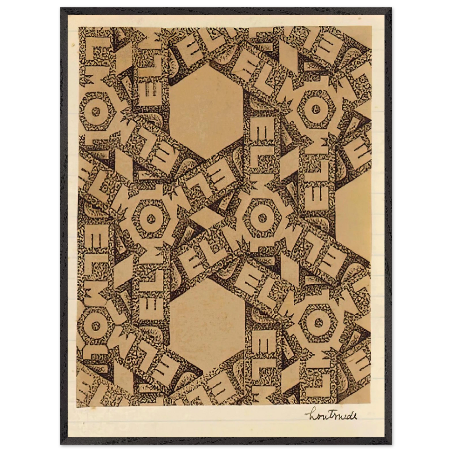 MC Escher - ESCHER (21) Wall Art - 30x40 cm / 12x16 inches - Premium Wooden Framed Poster With Fine Art Paper - Wood frame