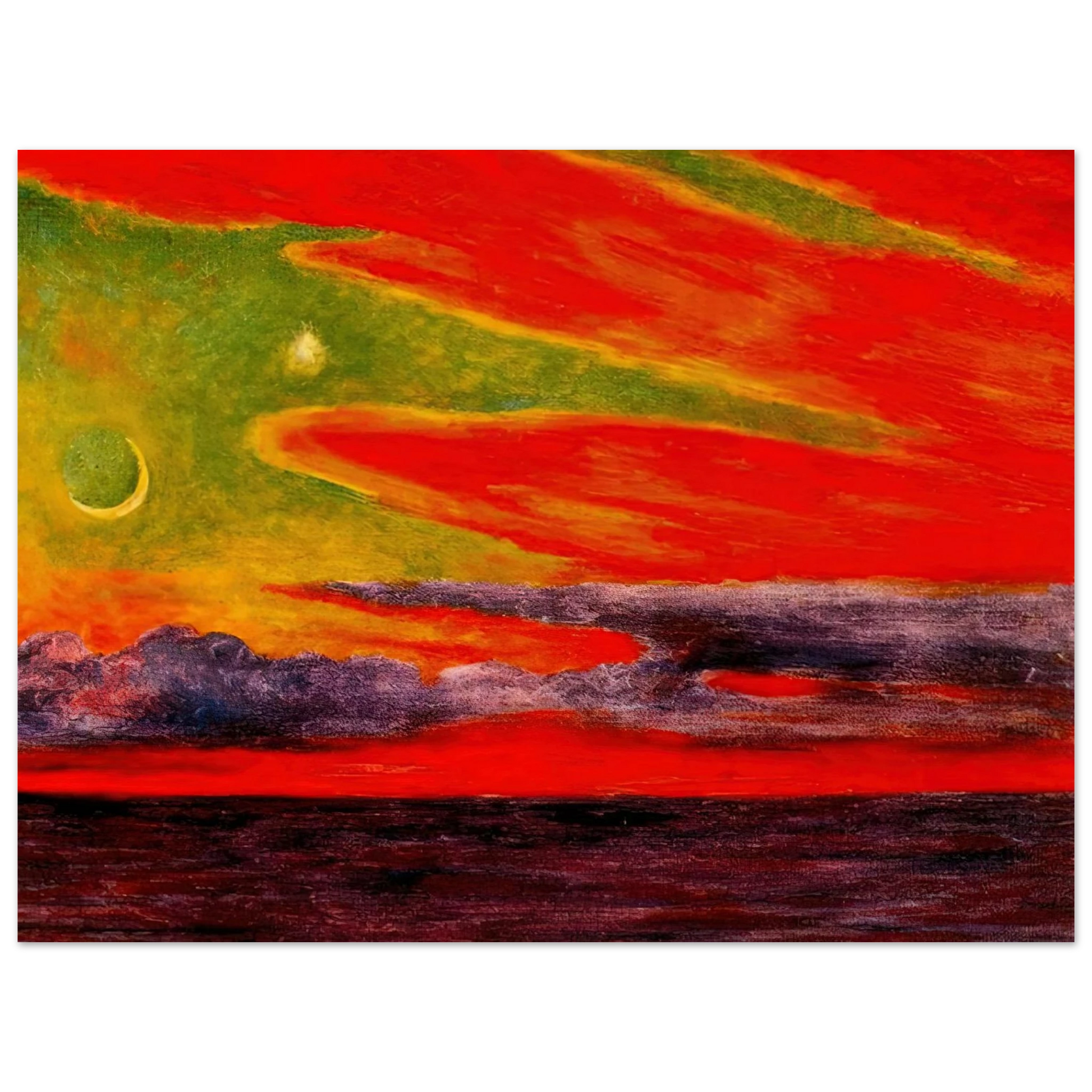Diego Rivera - EVENING TWILIGHT AT ACAPULCO 1956 Fine Art Poster - Default Title