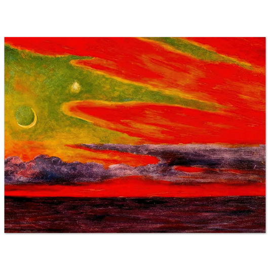 Diego Rivera - EVENING TWILIGHT AT ACAPULCO 1956 Fine Art Poster - Default Title