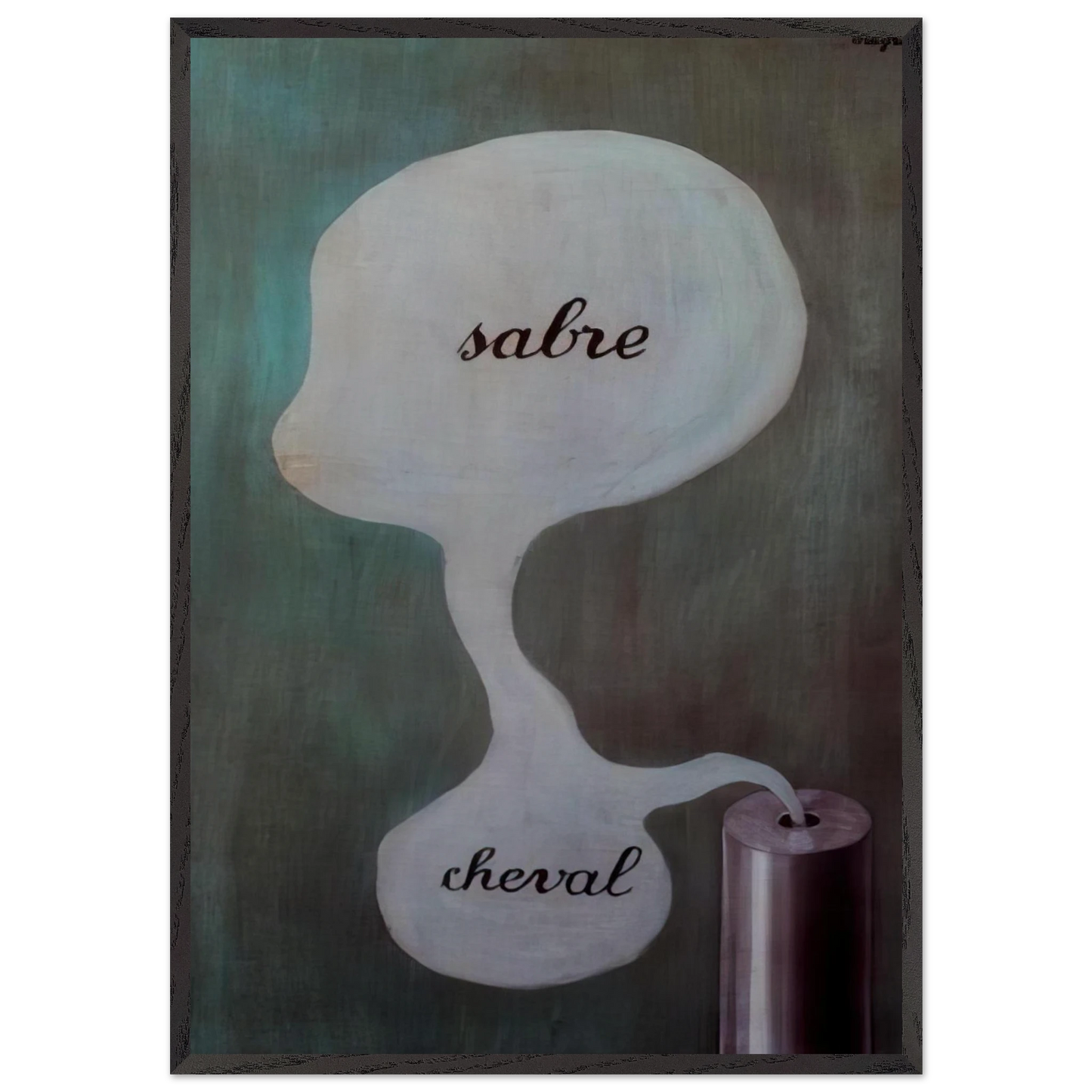 THE TREE OF KNOWLEDGE 1929 - Rene Magritte Framed Art Print – Black Wooden Frame - Default Title - -Framed Art Print