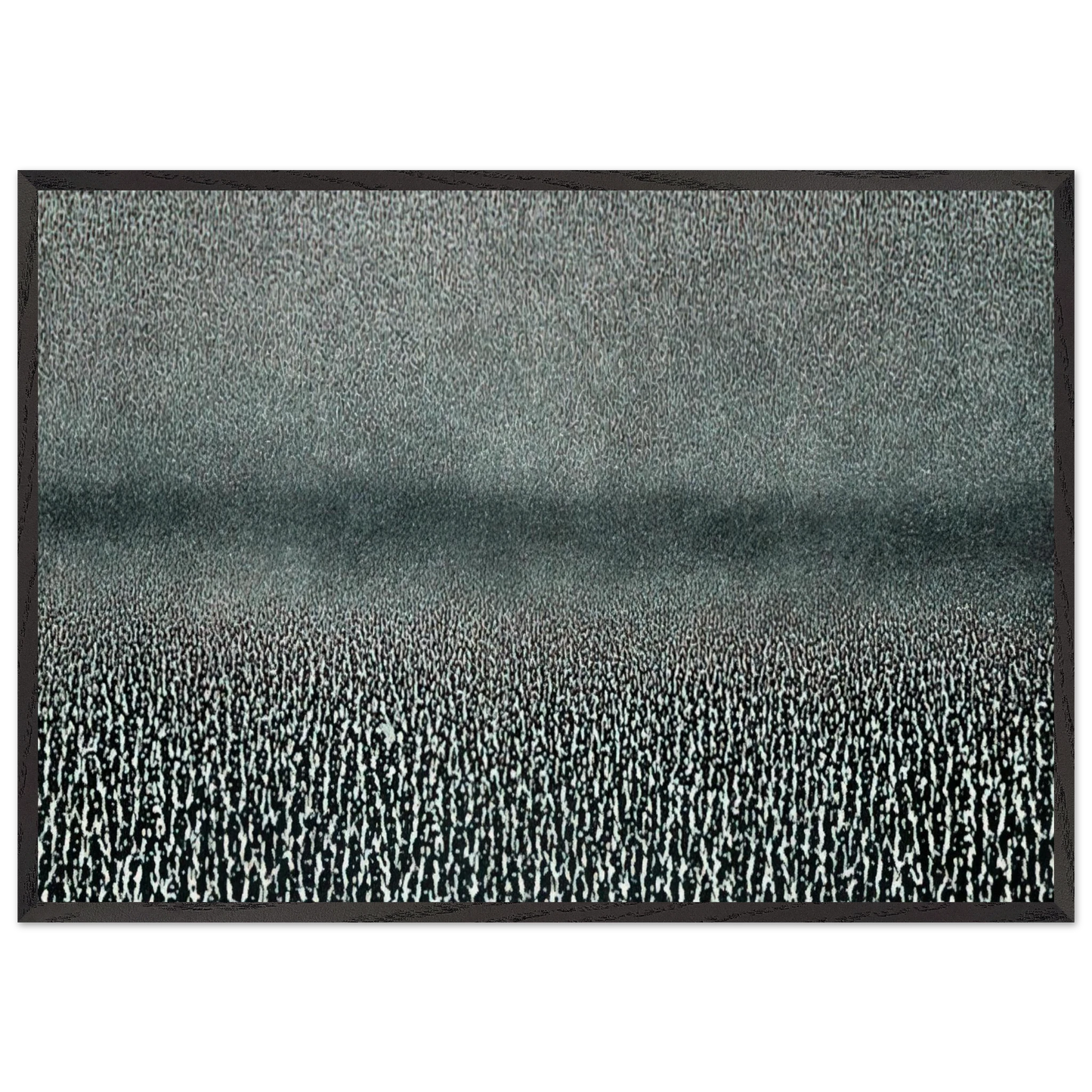 Ziemia fragment - 1969 - Roman Opalka Framed Art Print – Black Wooden Frame - Default Title - -Framed Art Print